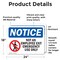 Signmission Not An Employee Exit Emergency Sign With Symbol, 24 in W x Rectangle, Vinyl Decal OS-2PACK-NS-D-1824-L-15142 - alternate 2